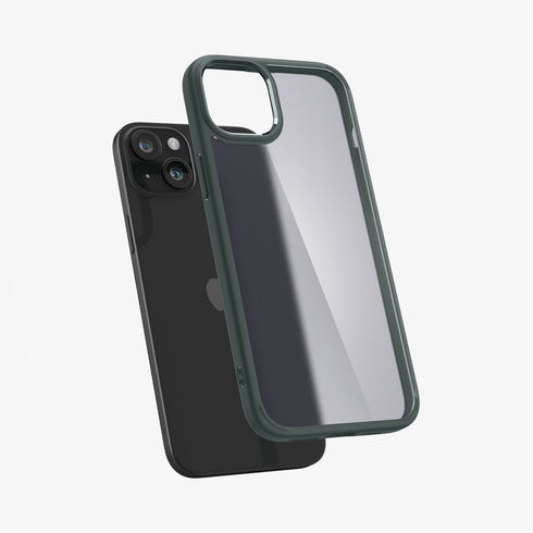 ACS06567 - iPhone 15 Pro Max Case Ultra Hybrid in frost clear showing the back